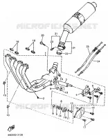 UITLAAT voor Yamaha YZF750R 1993
