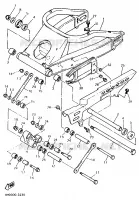 ACHTERBRUG voor Yamaha YZF750R 1993