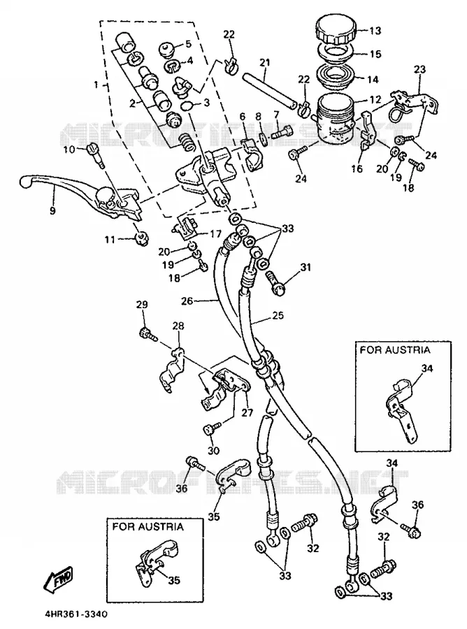 POMP VOOR Yamaha MOTO 750 1993 YZF  YZF750R