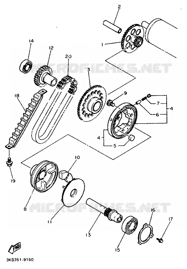 STARTMOTOR Yamaha MOTO 750 1994 YZF  YZF750R
