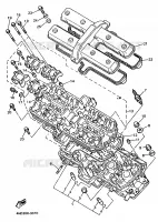 CILINDERKOP voor Yamaha YZF750SP 1993