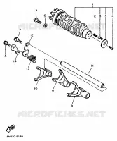 SCHAKELWALS / VORKEN voor Yamaha YZF750SP 1993