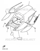 ZIJKUIPDEEL voor Yamaha YZF750SP 1993