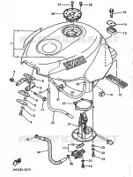 BENZINE TANK voor Yamaha YZF750SP 1993