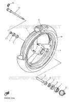 VOORWIEL voor Yamaha YZF750SP 1993