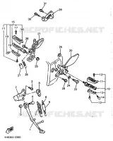 STANDAARD / VOETSTEUN voor Yamaha YZF750SP 1993