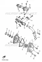 WATERPOMP / SLANGEN voor Yamaha YZF750SP 1993