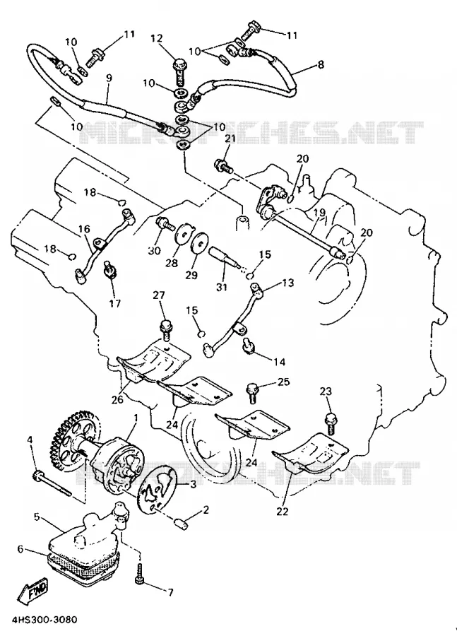 OLIEPOMP Yamaha MOTO 750 1994 YZF  YZF750SP