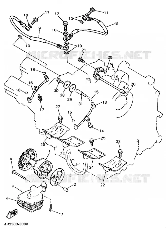 OLIEPOMP Yamaha MOTO 750 1996 YZF  YZF750SP