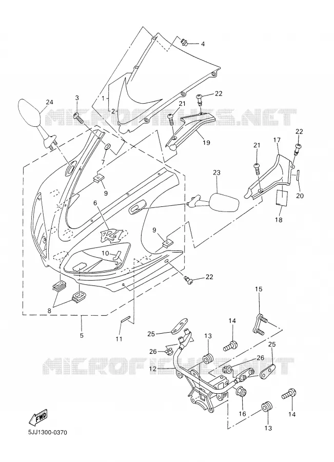 KAP 1 Yamaha MOTO 1000 2001 R1  YZF-R1