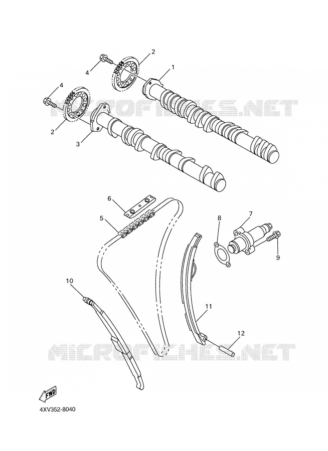 NOKKENAS / KETTING Yamaha MOTO 1000 2002 R1  YZF-R1