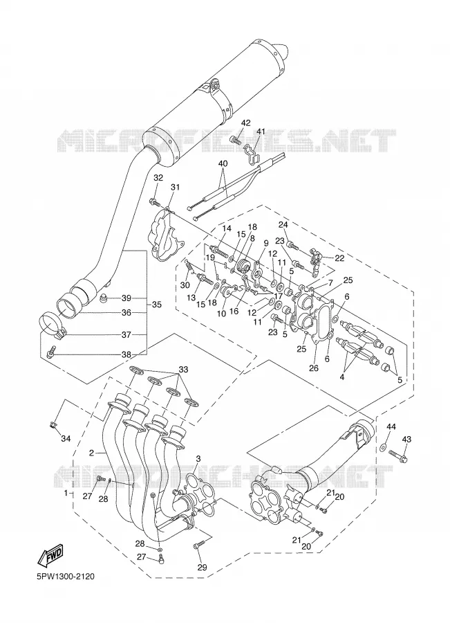UITLAAT Yamaha MOTO 1000 2002 R1  YZF-R1