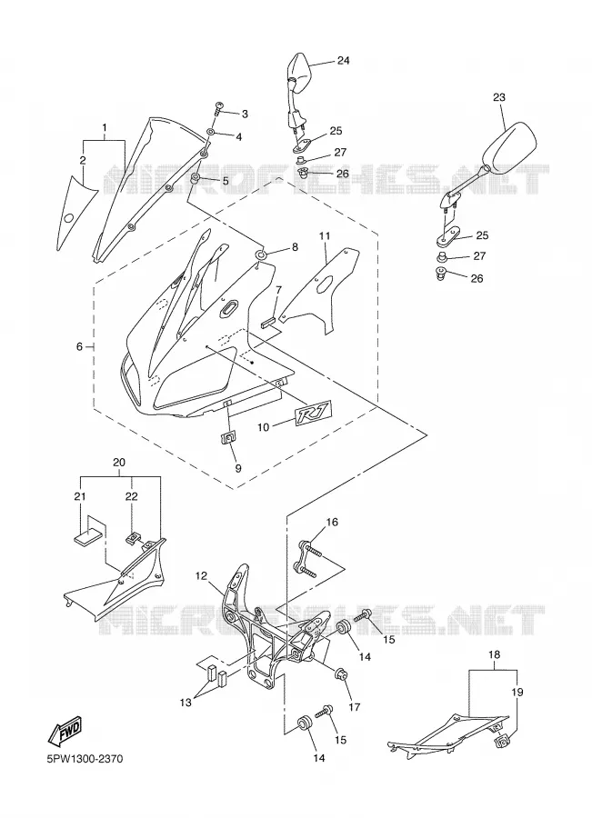 KAP 1 Yamaha MOTO 1000 2002 R1  YZF-R1