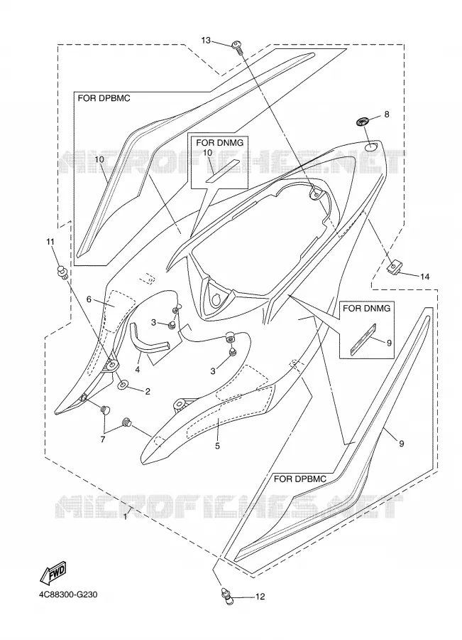 ZIJKUIPDEEL Yamaha MOTO 1000 2008 R1  YZF-R1