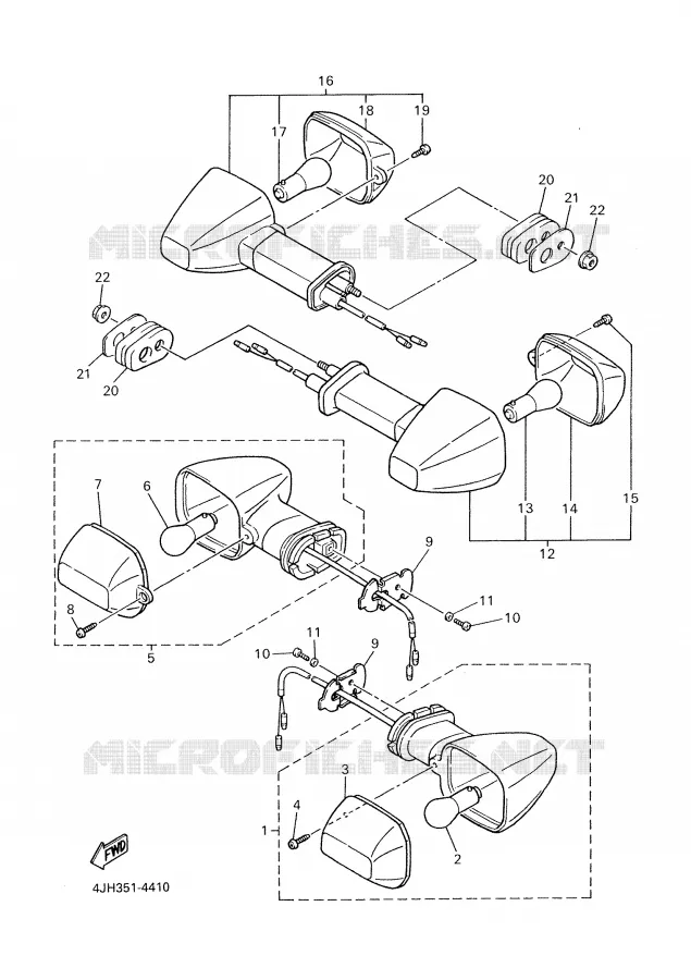 KNIPPERLICHT Yamaha MOTO 600 1999 R6  YZF-R6