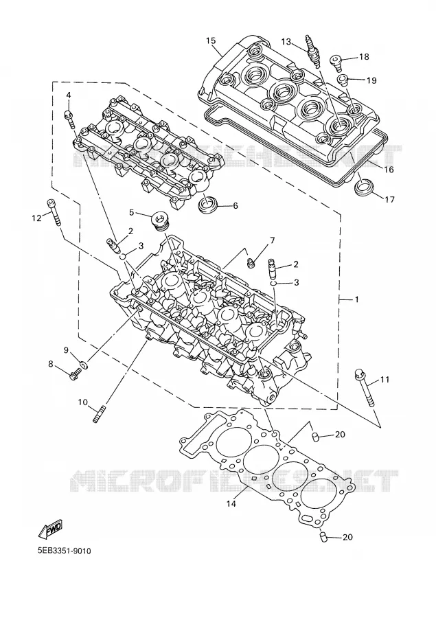 CILINDER Yamaha MOTO 600 2000 R6  YZF-R6