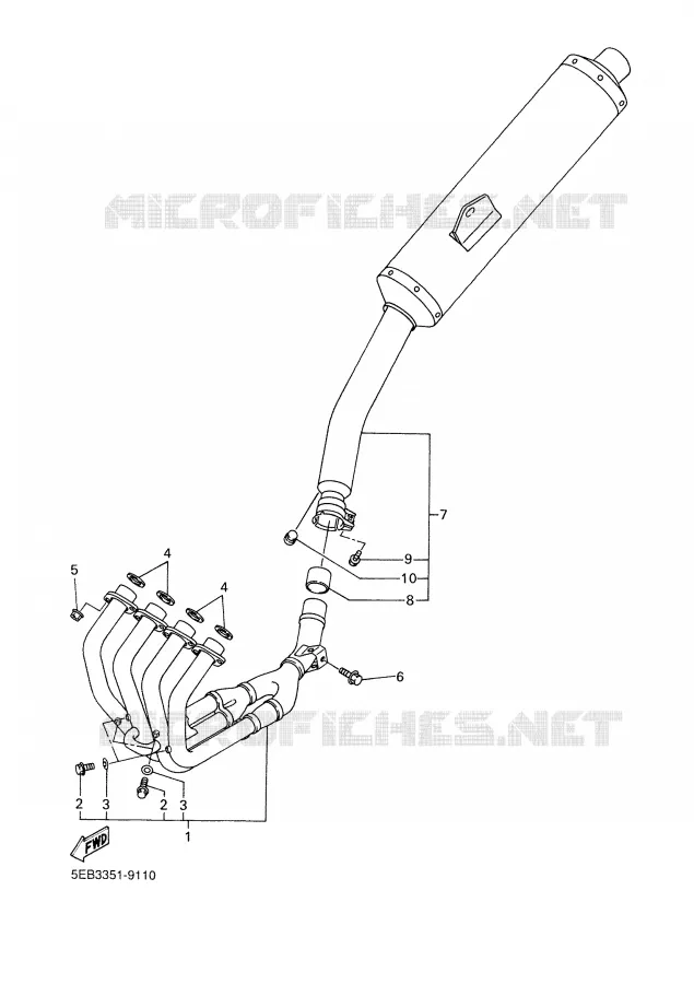 UITLAAT Yamaha MOTO 600 2002 R6  YZF-R6