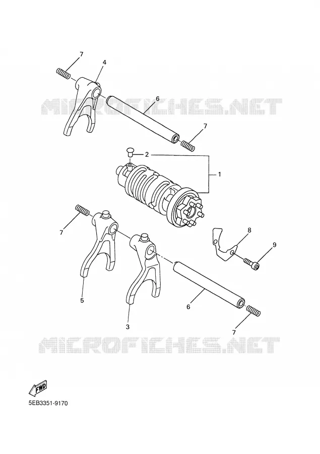 SCHAKELWALS Yamaha MOTO 600 2002 R6  YZF-R6