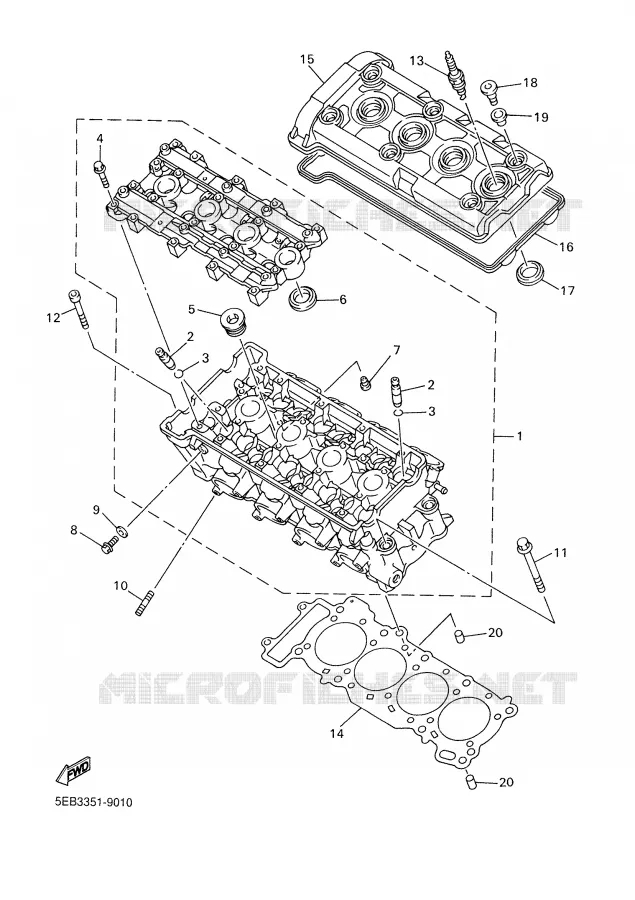 CILINDER Yamaha MOTO 600 2002 R6  YZF-R6