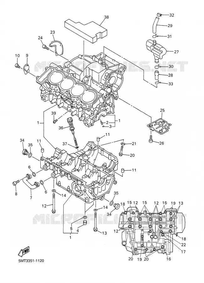CARTERDELEN Yamaha MOTO 600 2002 R6  YZF-R6