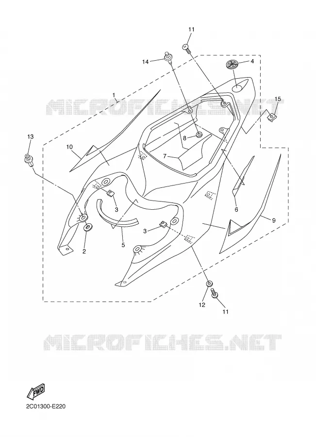 ZIJKUIPDEEL Yamaha MOTO 600 2007 R6  YZF-R6