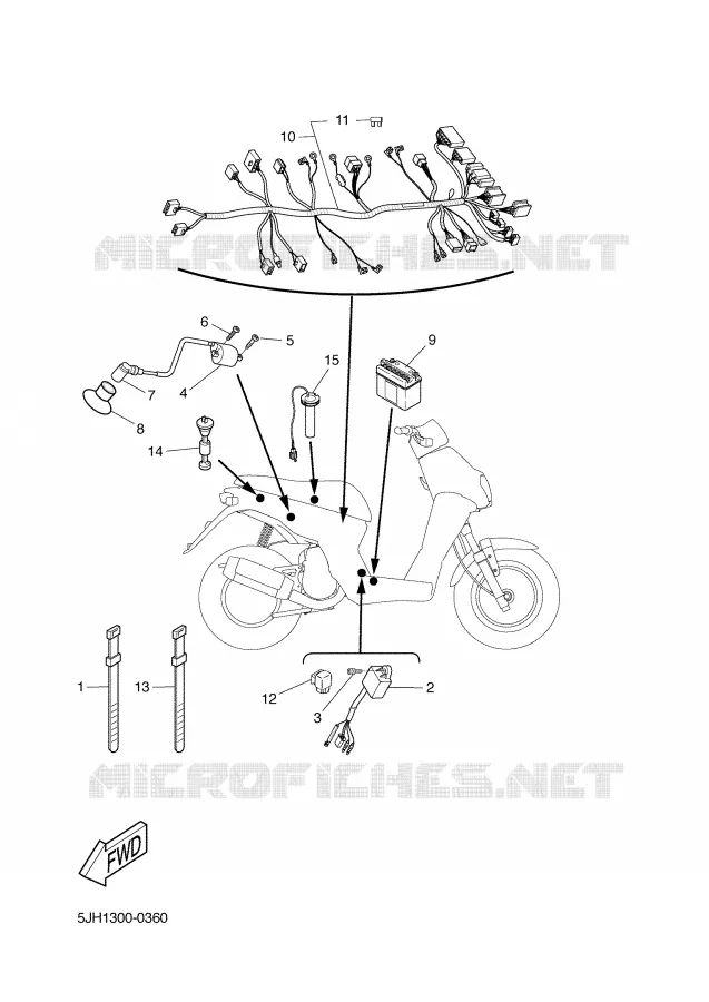 ELECTRISCH 2 Yamaha SCOOTER 50 2002 SLIDER  EW50 SLIDER