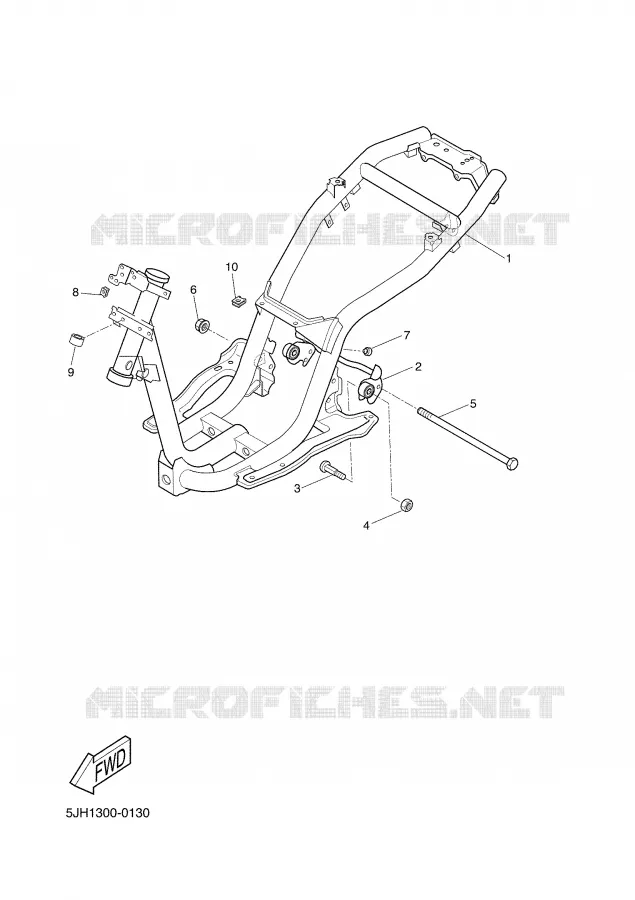 FRAME Yamaha SCOOTER 50 2002 SLIDER  EW50 SLIDER