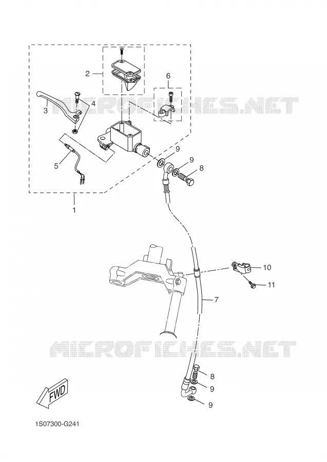 REMPOMP VOOR Yamaha SCOOTER 50 2004 SLIDER  EW50N