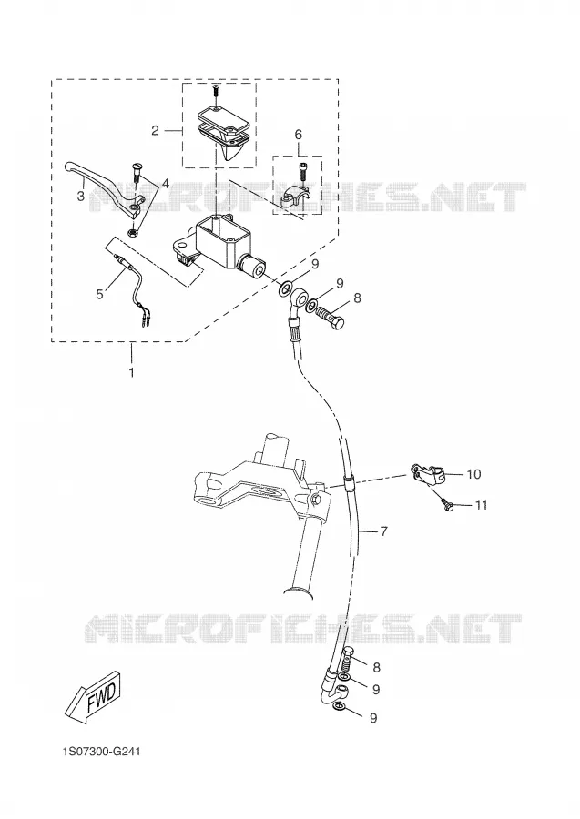 REMPOMP VOOR Yamaha SCOOTER 50 2004 SLIDER  EW50N