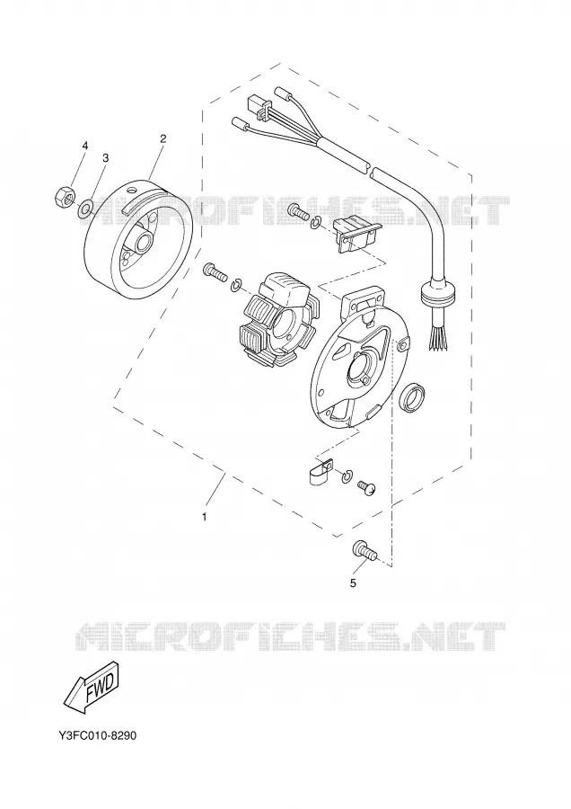 DYNAMO Yamaha SCOOTER 50 2008 SLIDER  EW50N