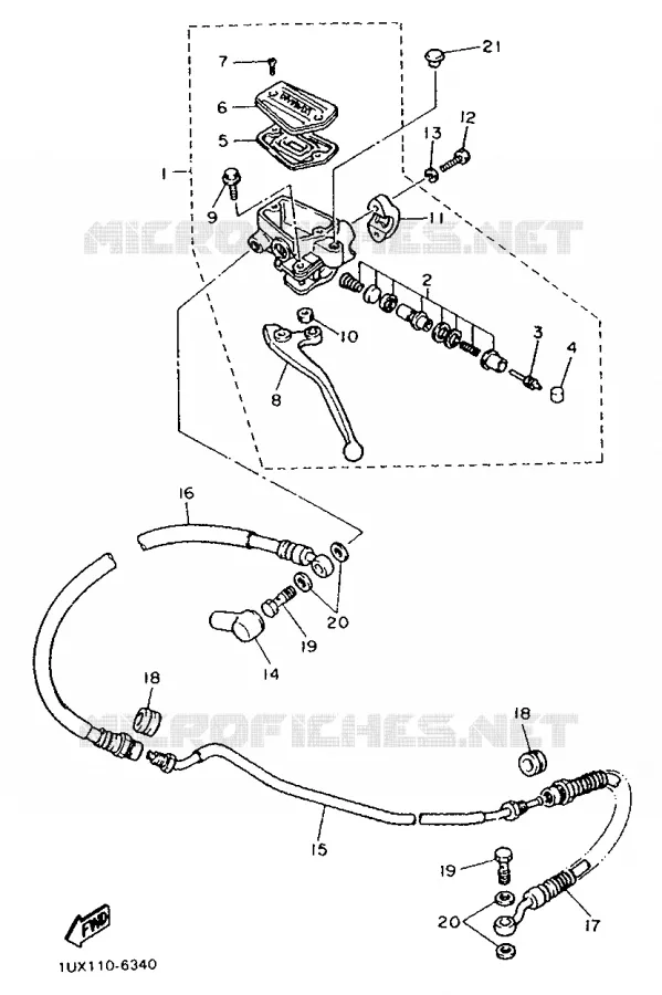 POMP VOOR 2 Yamaha MOTO 1200 1986 FJ  FJ1200