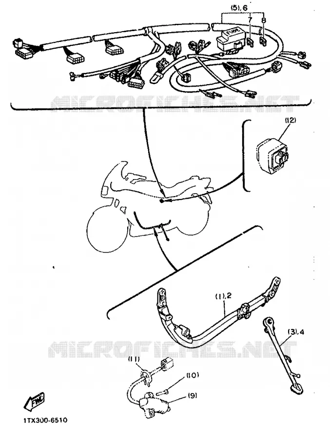 OPTIONELE ONDERDELEN - CHASSIS - FOR NETHERLANDS / BELGIUM / ITALY Yamaha MOTO 1200 1986 FJ  FJ1200