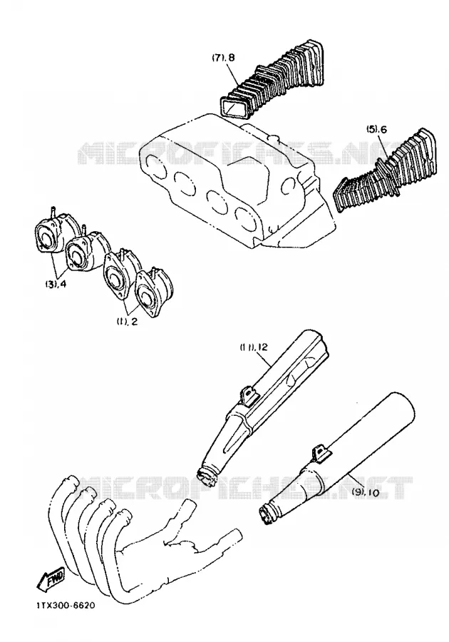 ALTERNATIEF MOTOR - FOR SWITZERLAND  Yamaha MOTO 1200 1986 FJ  FJ1200