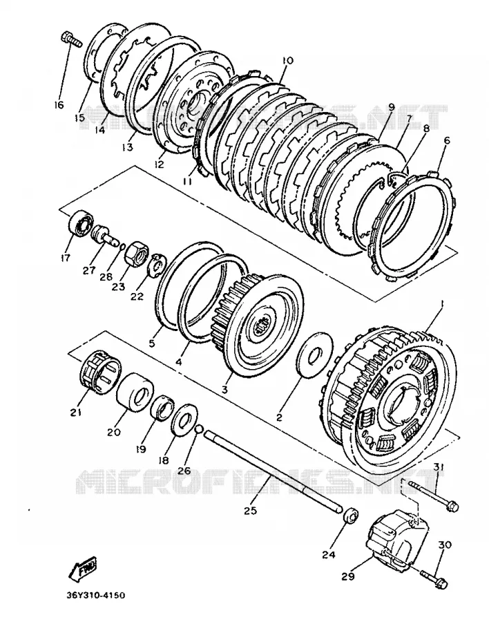 STARTMOTOR KOPPELINGS Yamaha MOTO 1200 1987 FJ  FJ1200