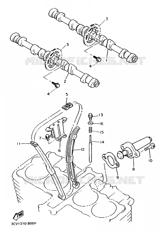 NOKKENAS / KETTING Yamaha MOTO 1200 1988 FJ  FJ1200