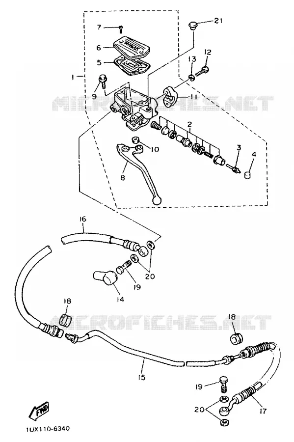 POMP VOOR 2 Yamaha MOTO 1200 1988 FJ  FJ1200
