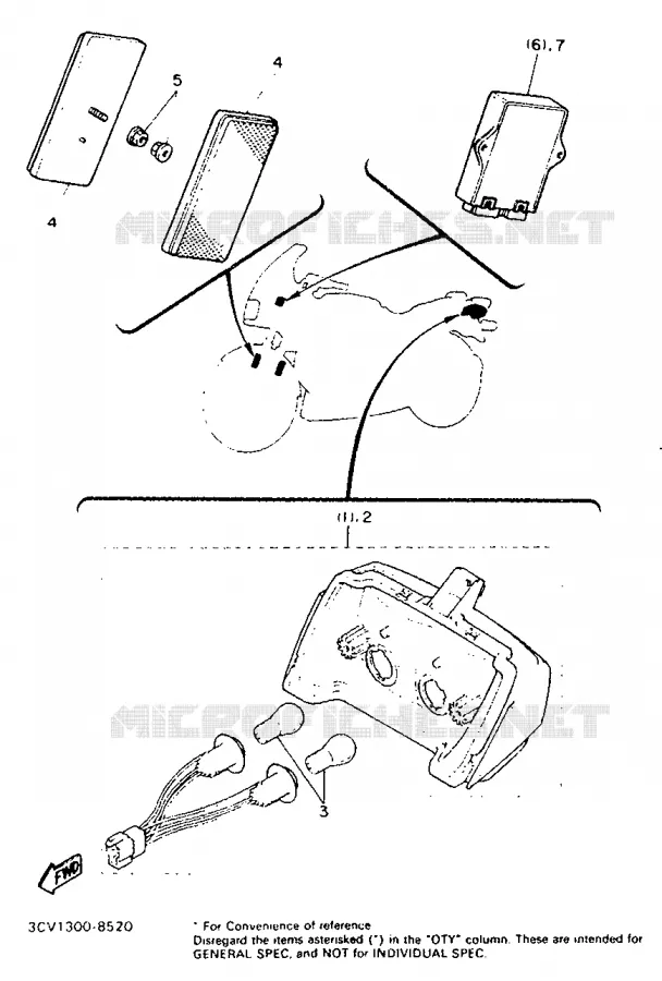 ALTERNATIEF ELECTRISCH - FOR AUSTRALIA Yamaha MOTO 1200 1990 FJ  FJ1200
