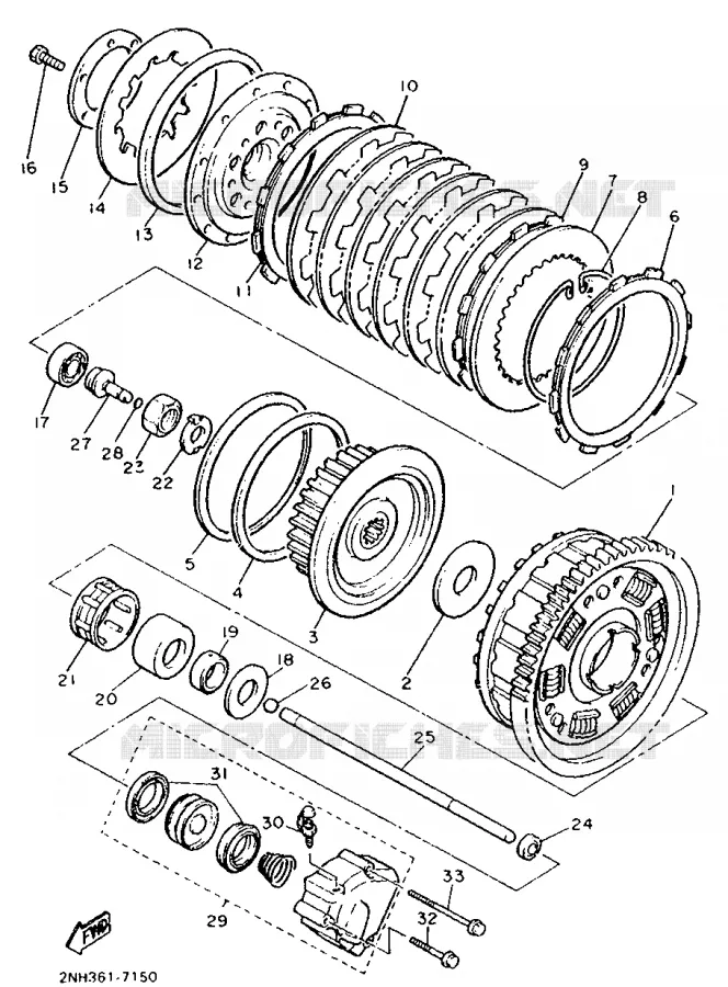 STARTMOTOR KOPPELINGS Yamaha MOTO 1200 1991 FJ  FJ1200