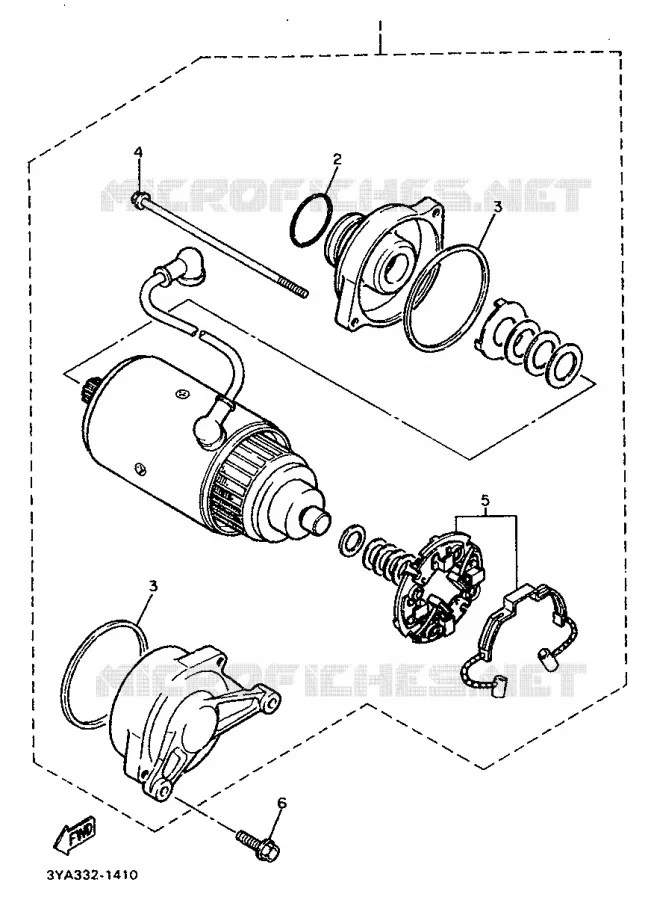 STARTMOTOR Yamaha MOTO 1200 1991 FJ  FJ1200