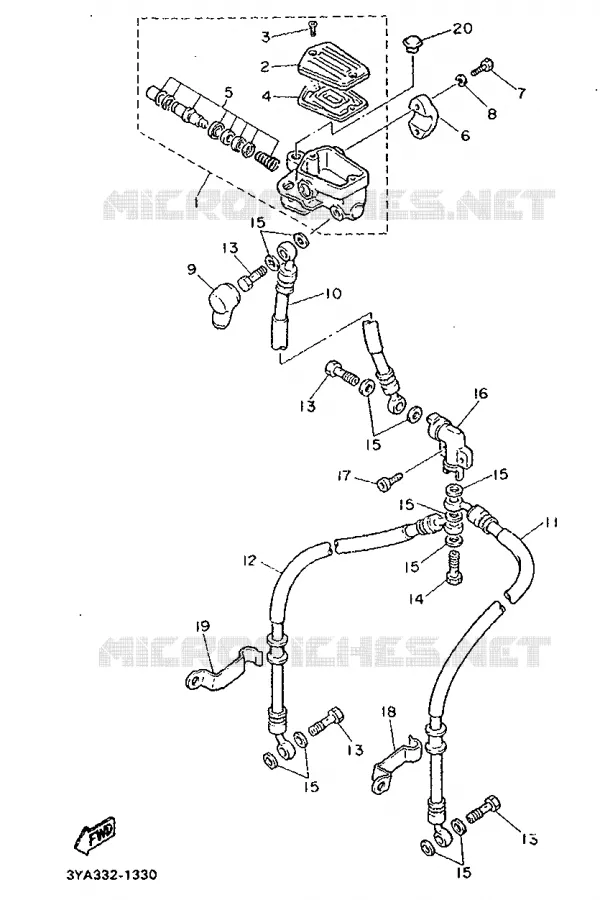 POMP VOOR Yamaha MOTO 1200 1992 FJ  FJ1200