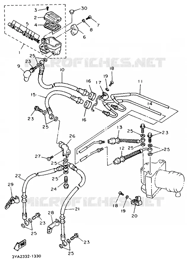 POMP VOOR Yamaha MOTO 1200 1992 FJ ABS  FJ1200A