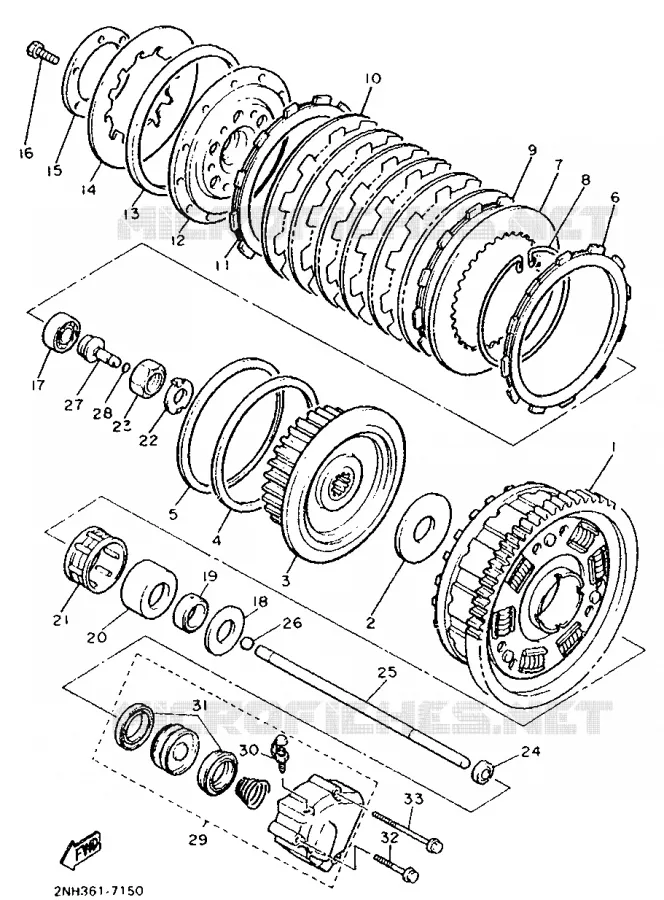 STARTMOTOR KOPPELINGS Yamaha MOTO 1200 1992 FJ ABS  FJ1200A