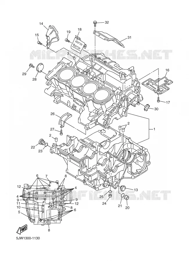 CARTERDELEN Yamaha MOTO 1300 2002 FJR  FJR1300