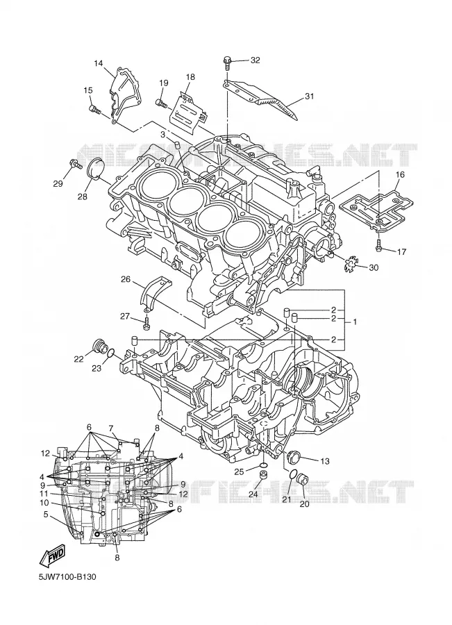CARTERDELEN Yamaha MOTO 1300 2003 FJR  FJR1300