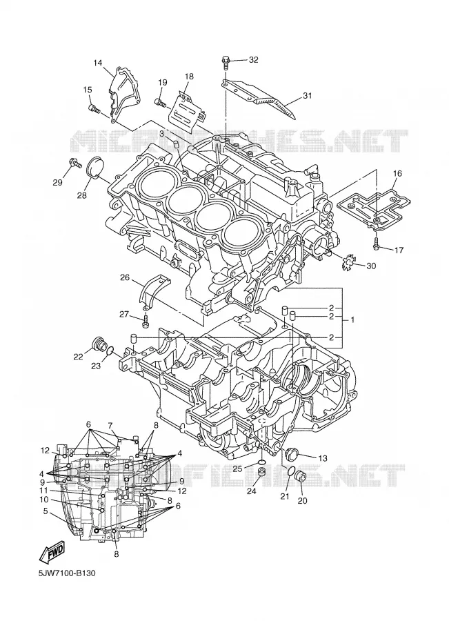 CARTERDELEN Yamaha MOTO 1300 2004 FJR  FJR1300
