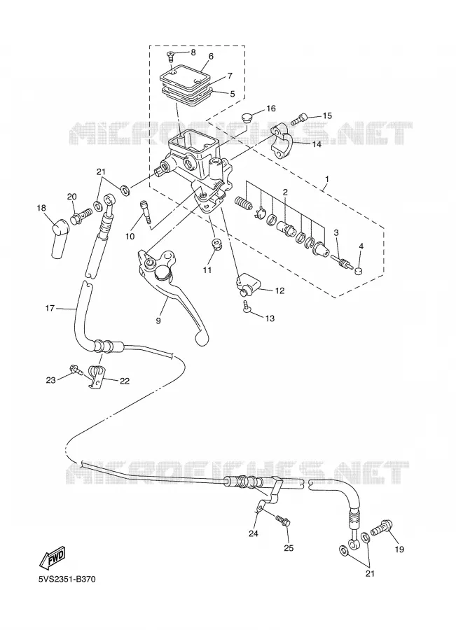 POMP VOOR 2 Yamaha MOTO 1300 2004 FJR ABS  FJR1300A