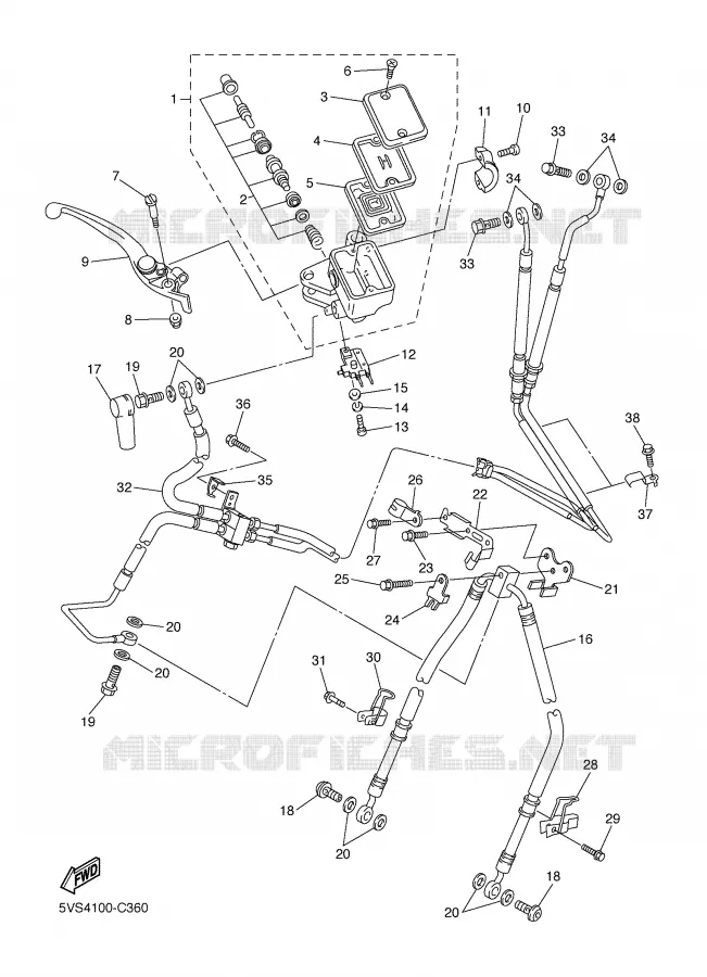 POMP VOOR Yamaha MOTO 1300 2005 FJR ABS  FJR1300A