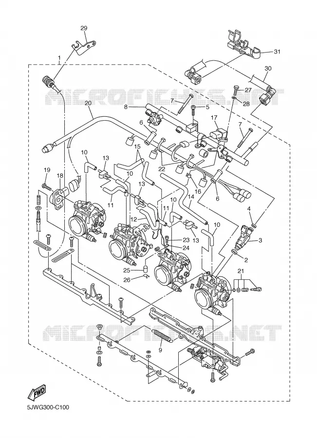 INLAAT 2 Yamaha MOTO 1300 2005 FJR ABS  FJR1300A