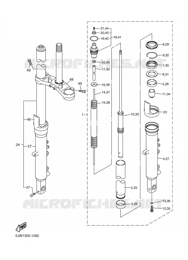 VOORVORK Yamaha MOTO 1300 2005 FJR ABS  FJR1300A