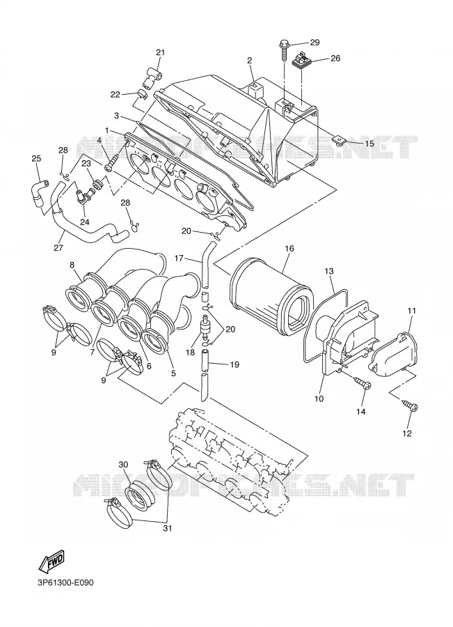 INLAAT Yamaha MOTO 1300 2006 FJR ABS  FJR1300A